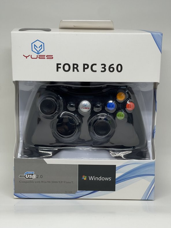 YUES PC Gamepad Bilgisayar Oyun Kolu PC Uyumlu Joystick Kablolu ürün görseli 1