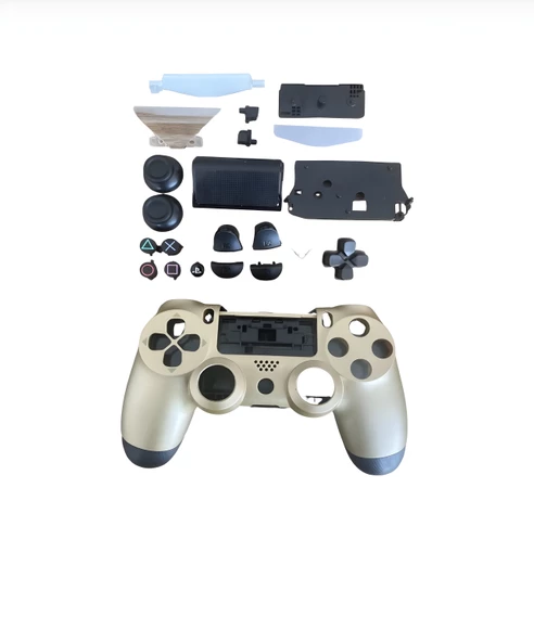 YUES Playstation 4 Uyumlu Kasa Joystick V1 Full Kasa Tuş Takımı Gold ürün görseli 1