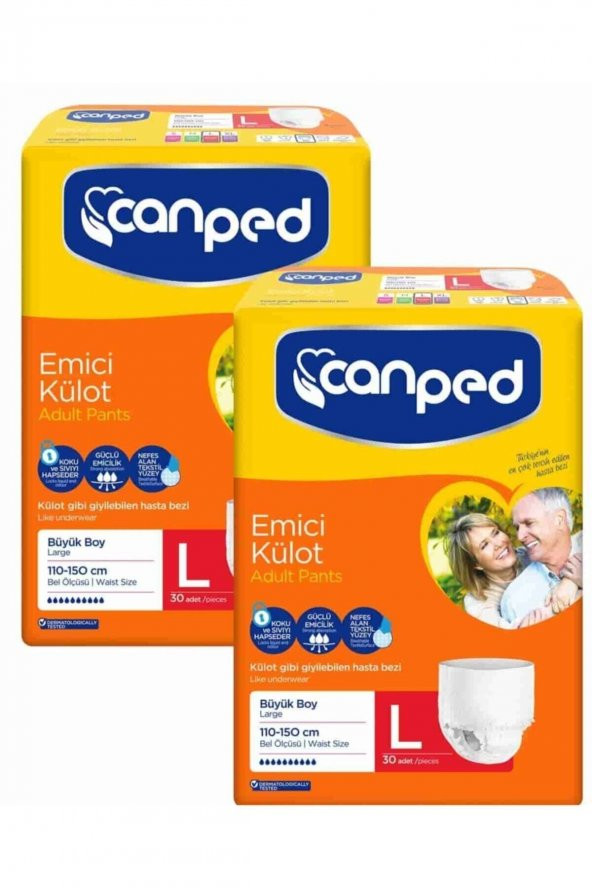 Canped Büyük Boy Large Emici Külot 60 Adet ürün görseli 1