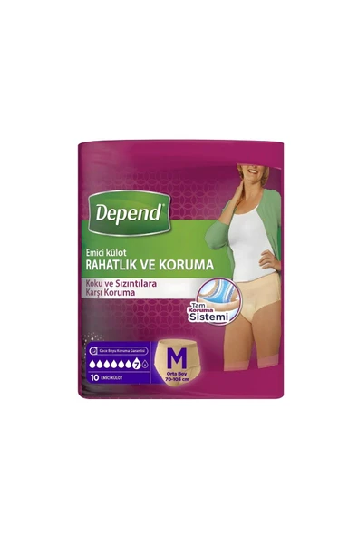 Depend Emici Külot Kadın Orta Boy 10 Lu X 3 Adet ürün görseli 1