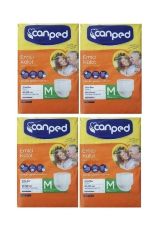 Canped Emici Külot Orta (medium) 4x30'lu 120 Adet Hasta Bezi ürün görseli 1