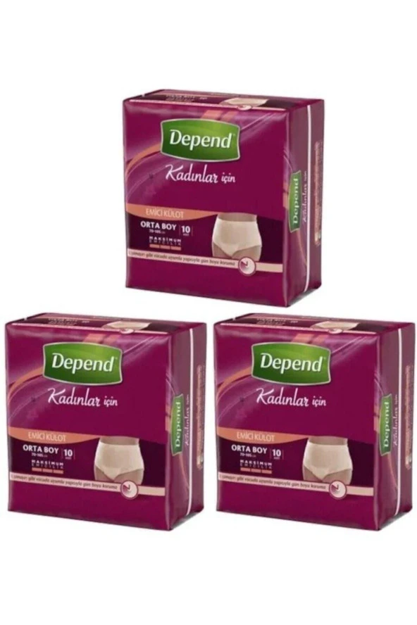 Depend Emici Külot Kadın Orta 30'lu ürün görseli 1