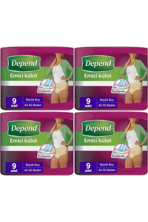 Depend Emici Külot Kadın Büyük 36 Adet ürün görseli 1
