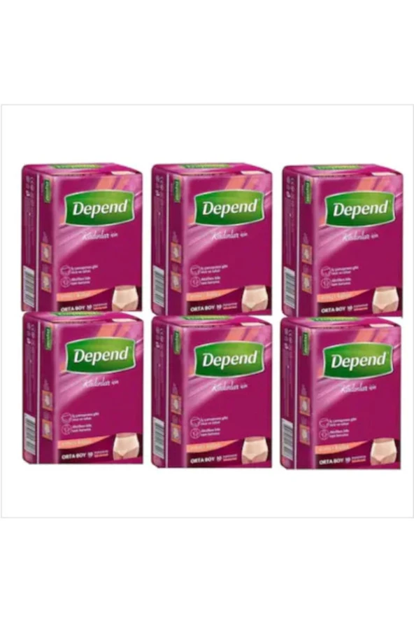 Depend Orta Boy Emici Külot Hasta Bezi 60 Adet ürün görseli 1