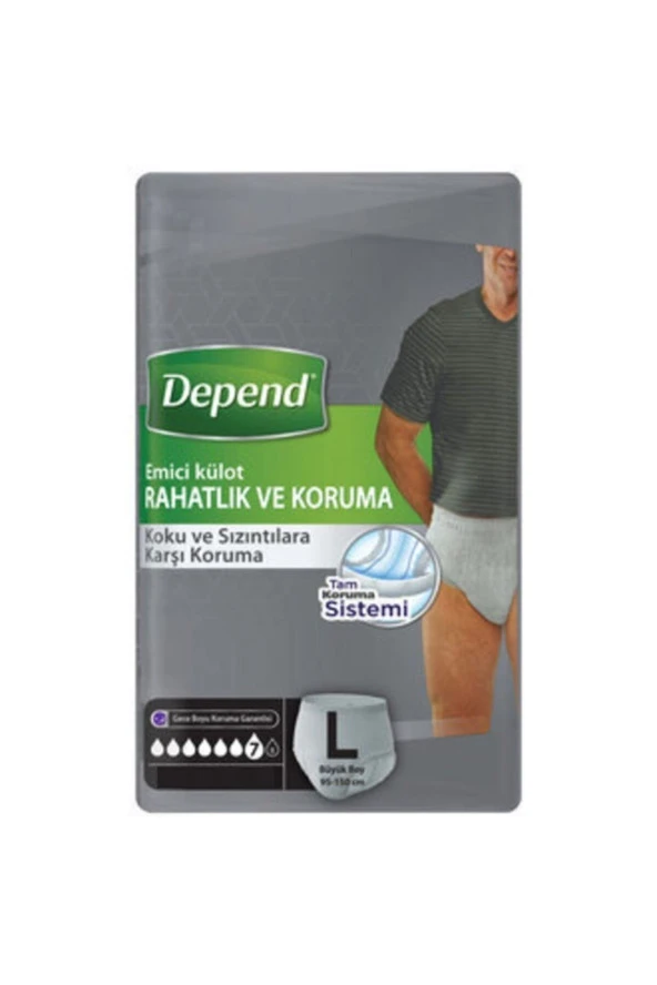 Depend Erkek Emici Külot 8'li ürün görseli 1