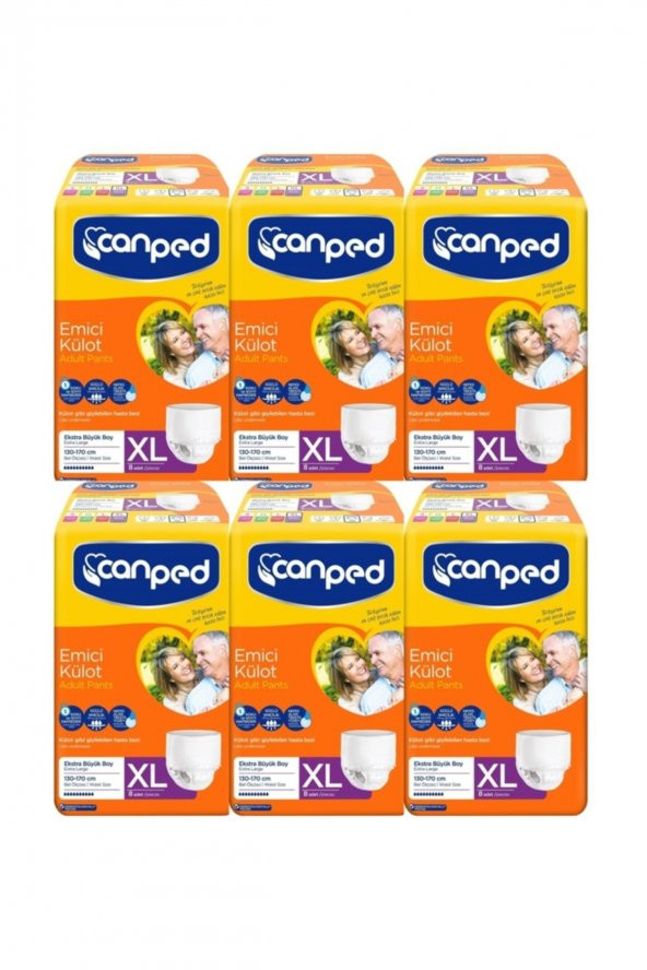 Canped Emici Külot Xl 8x6:48 Adet (130-170 Cm) ürün görseli 1