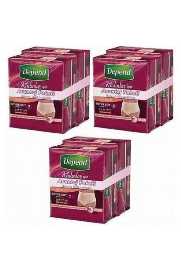 Depend Emici Külot Kadın 54 Adet Large ürün görseli 1