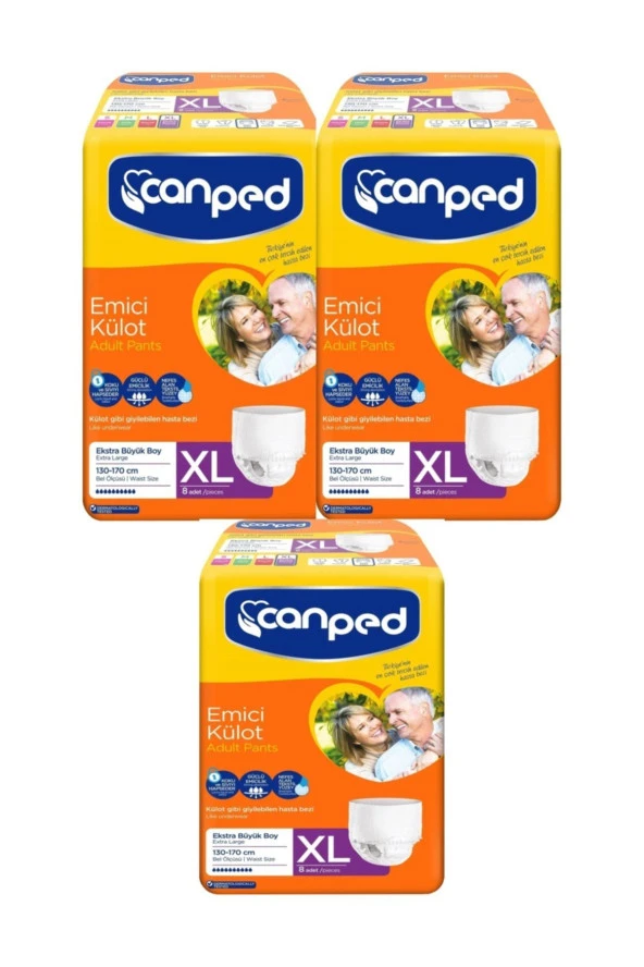 Canped Emici Külot Xl 8x3:24 Adet (130-170 Cm) ürün görseli 1