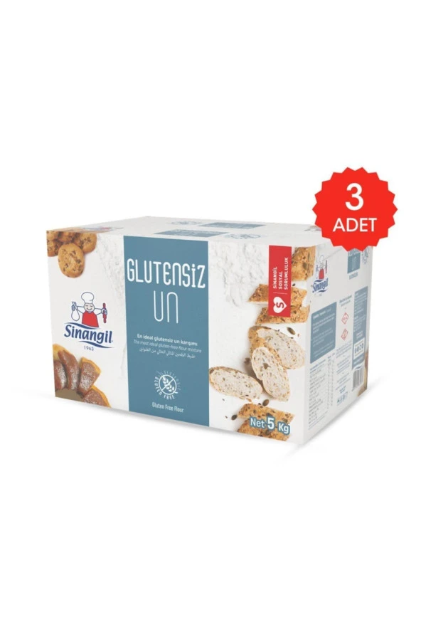 Sinangil Glutensiz Un 5 Kg 3 Adet - Resim 2