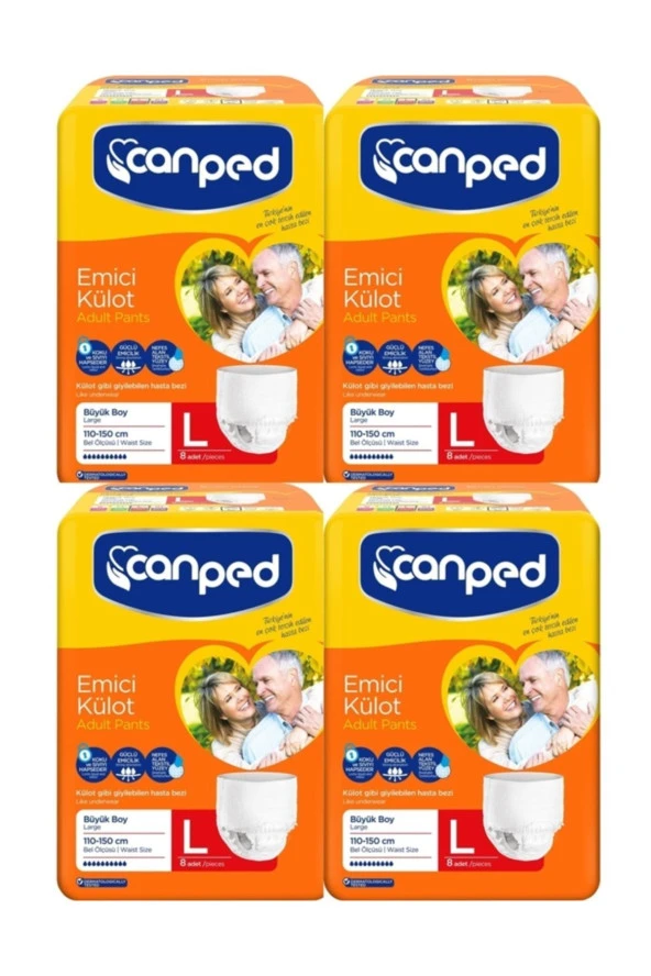 Canped Emici Külot Büyük Boy 8x4:32 Adet 110-150 cm ürün görseli 1