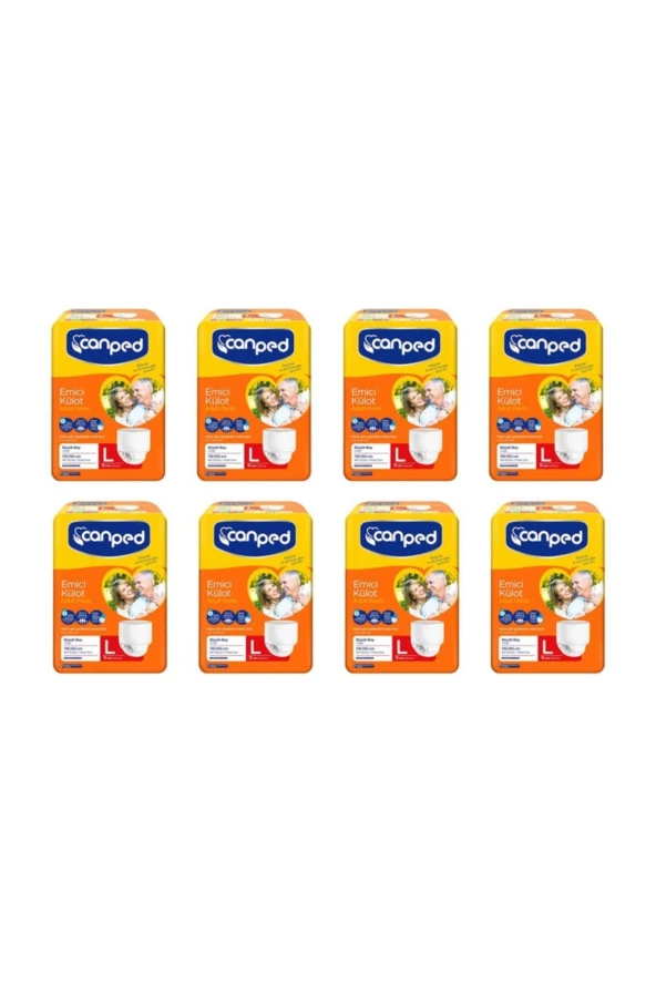 Canped Emici Külot Hasta Bezi Büyük Boy (l) 8'li 8 Paket 64 Adet ürün görseli 1