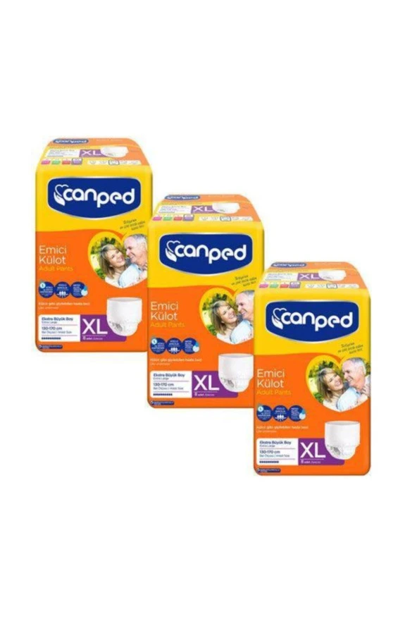 Canped Emici Külot Hasta Bezi Extra Büyük Boy 3x8 24 Adet ürün görseli 1