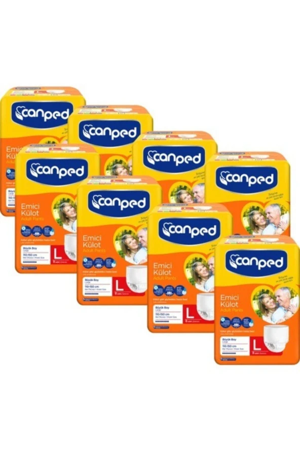 Canped Emici Külot Büyük Large 8x8'li 64 Adet Hasta Bezi ürün görseli 1