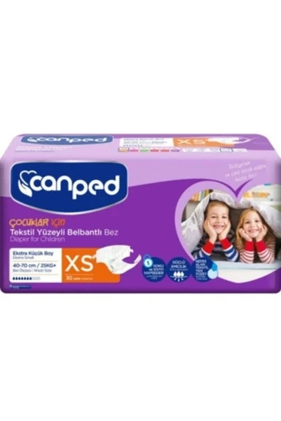Canped Belbantlı Extra Küçük Hasta Bezi 30 Adet ürün görseli 1