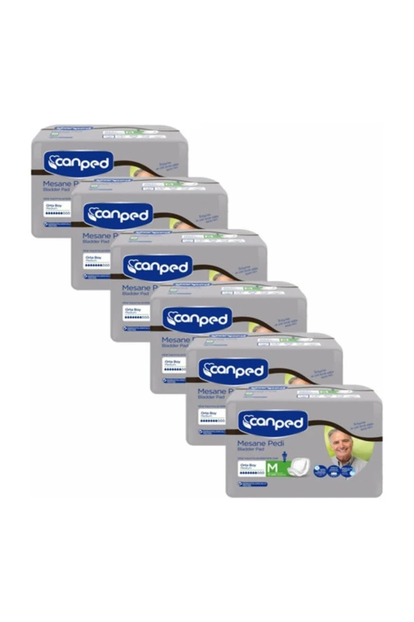 Canped Mesane Pedi  Erkek M Boy 72 Adet Ekonomik Paket 6x12 Adet ürün görseli 1