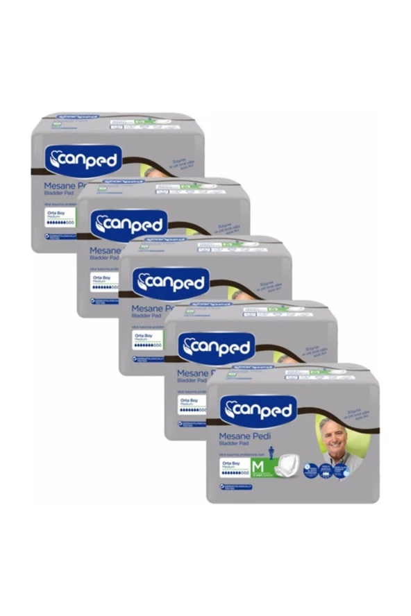 Canped Mesane Pedi Erkek M Boy 60 Adet Ekonomik Paket 5x12 Adet ürün görseli 1