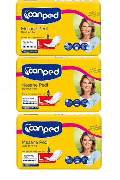 Canped MESANE PEDİ 10 LU LARGE (L) 3 ADET ürün görseli 1