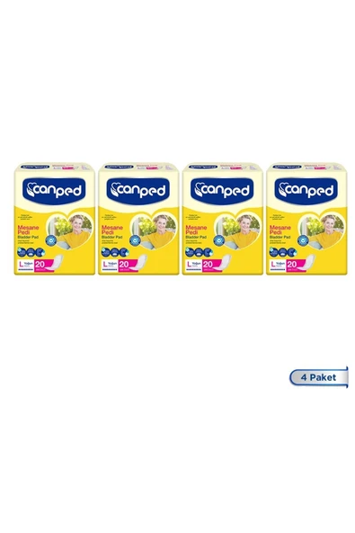 Canped MESANE PEDİ 20 Lİ LARGE (L) 4 ADET ürün görseli 1