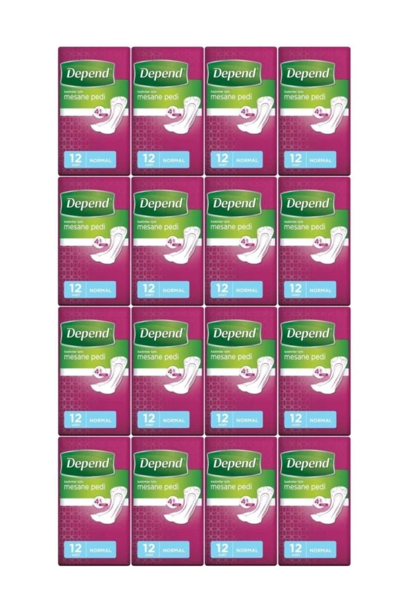Depend Mesane Pedi Kadın Normal 144 Adet (12pkx12) ürün görseli 1