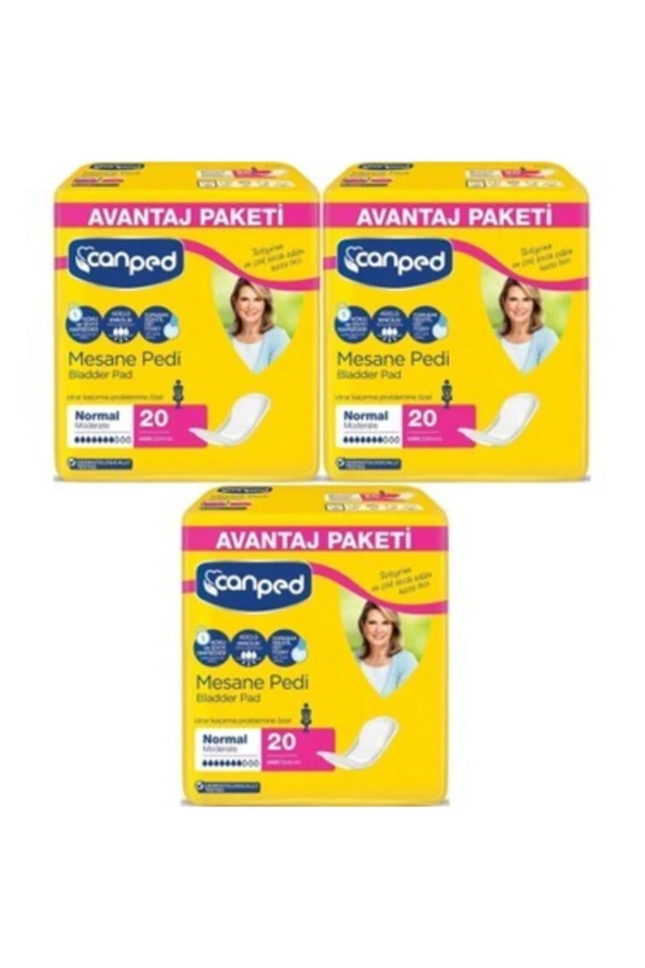 Canped Mesane Pedi Avantaj Pk Klasik L-büyük Boy 20'li 3 Paket ürün görseli 1