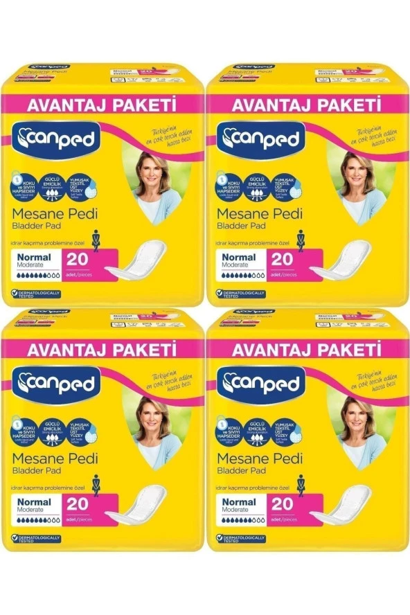Canped Mesane Pedi Avantaj Pk Klasik M-0rta Boy Normal 80 Adet ürün görseli 1