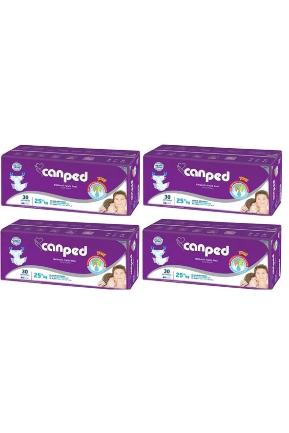 Canped Çocuklar İçin Bel Bantlı Hasta Bezi 4Lü Set 120 Adet Xs 4pk*30 ürün görseli 1