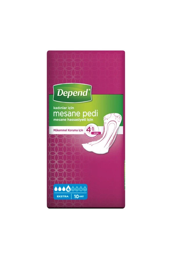 Depend Mesane Pedi Kadın Ekstra 10'lu ürün görseli 1