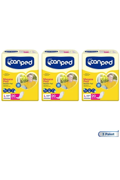 Canped MESANE PEDİ 20 Lİ LARGE (L) 3 ADET ürün görseli 1