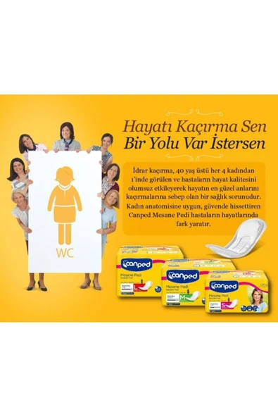 Canped Kadın Canped Mesane Pedi Orta Boy 10lu - Resim 2