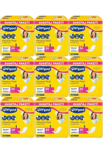 Canped Mesane Pedi Avantaj Paket Klasık M-orta Boy Normal 180 Adet ürün görseli 1