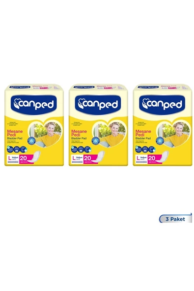 Canped MESANE PEDİ 20 Lİ LARGE (L) 3 ADET ürün görseli 1