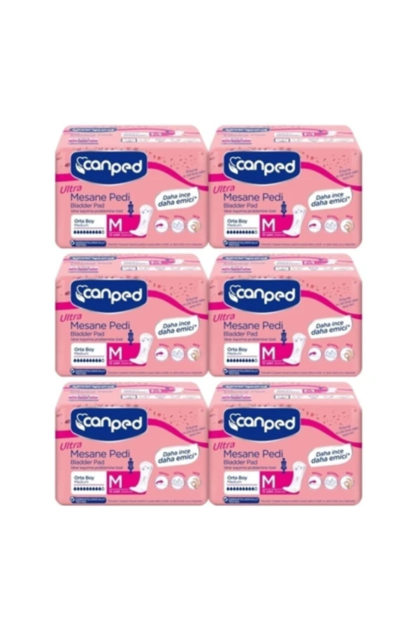 Canped Mesane Pedi Ultra Orta Boy Normal 12 Li X 6 Adet ürün görseli 1