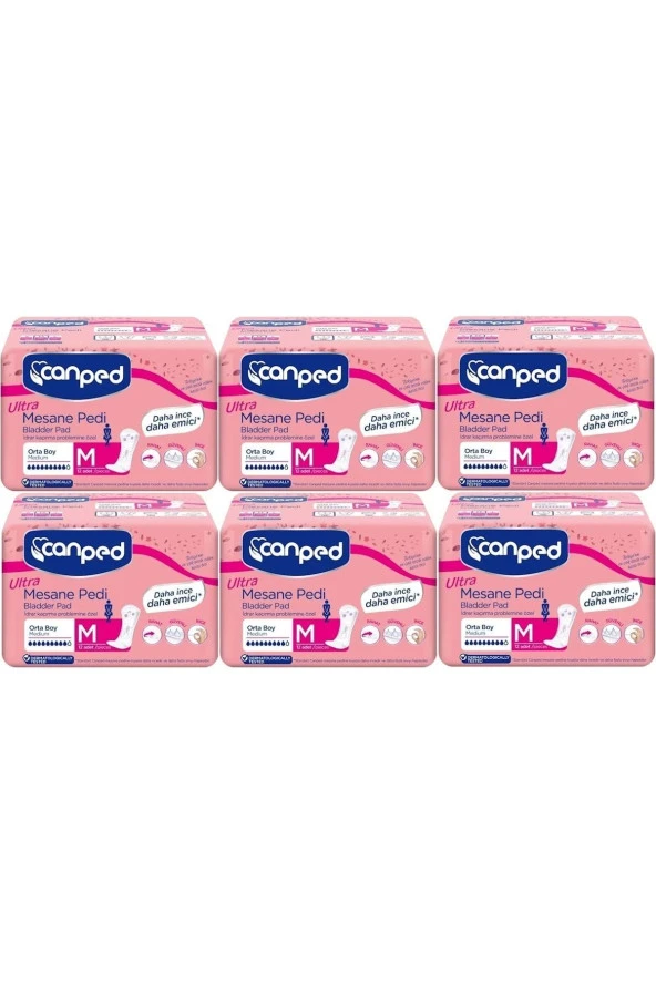 Canped Mesane Pedi Ultra M - Medium - Orta 72 Adet (6PKX12) ürün görseli 1