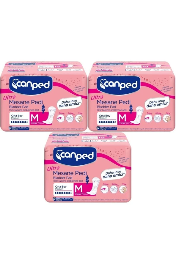 Canped Mesane Pedi Ultra M - Medium - Orta 36 Adet (3PKX12) ürün görseli 1