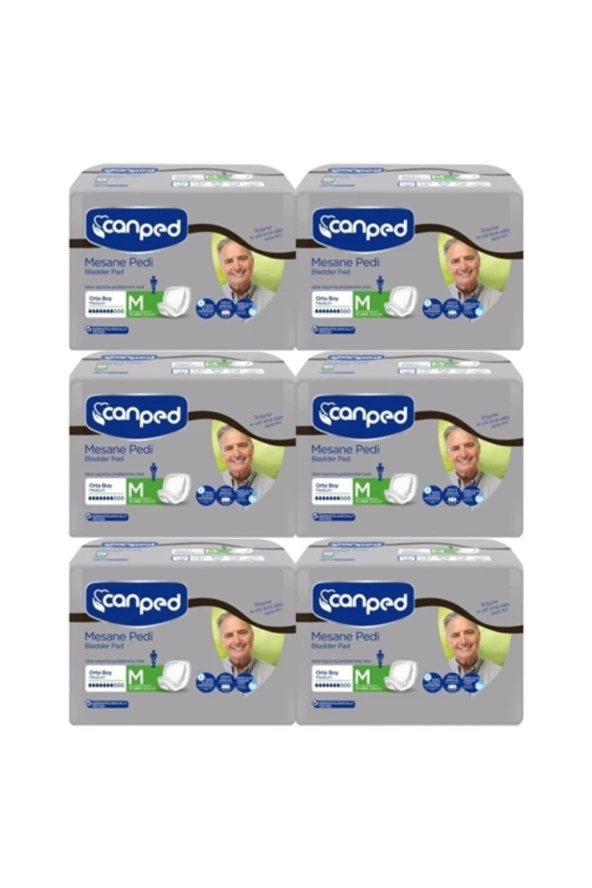 Canped Mesane Pedi Erkek Orta Boy Medium 12 Li x 6 Adet ürün görseli 1