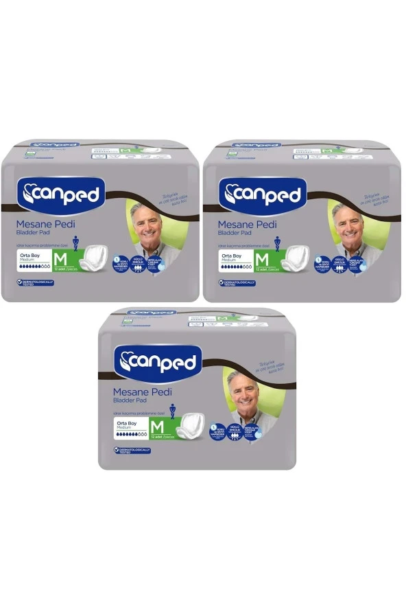 Canped Mesane Pedi Klasik Erkek M-orta 36 Adet (3pk*12) ürün görseli 1