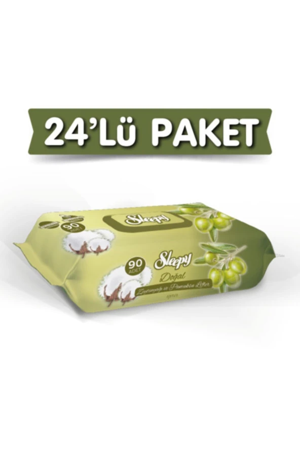 Sleepy Zeytinyağlı Islak Bebek Havlusu 90x24 ürün görseli 1