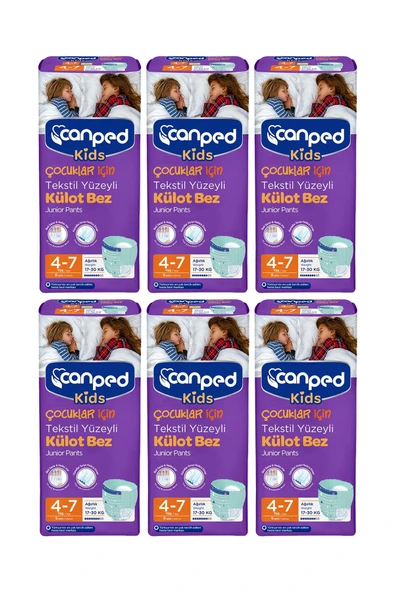 Canped Çocuklar Için Emici Külot 4-7 Yaş - 54 Adet ürün görseli 1