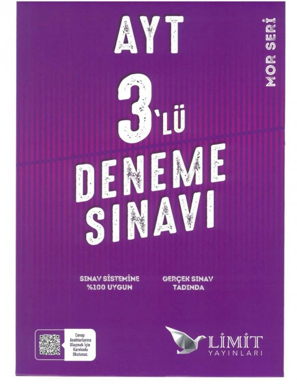 2021 AYT 3 lü Deneme Mor Seri Limit Yayınları ürün görseli 1
