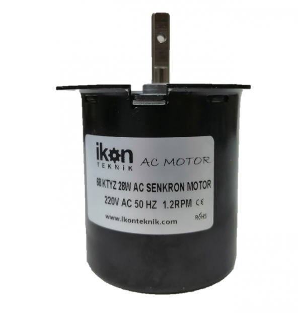 1.2 RPM 68KTYZ AC Redüktörlü Senkron Motor, Çevirme Motoru ürün görseli 1