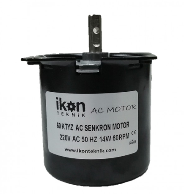60RPM 14W 60KTYZ AC Senkron Motor, Dakikada 60 Tur ürün görseli 1