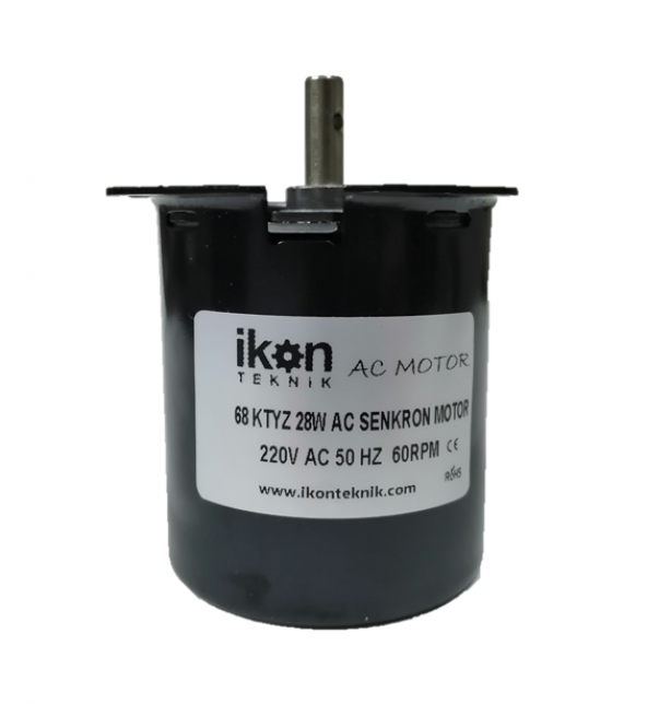 60 RPM 28W 68KTYZ AC Senkron Motor, Dakikada 60 Tur Çevirme Motor ürün görseli 1