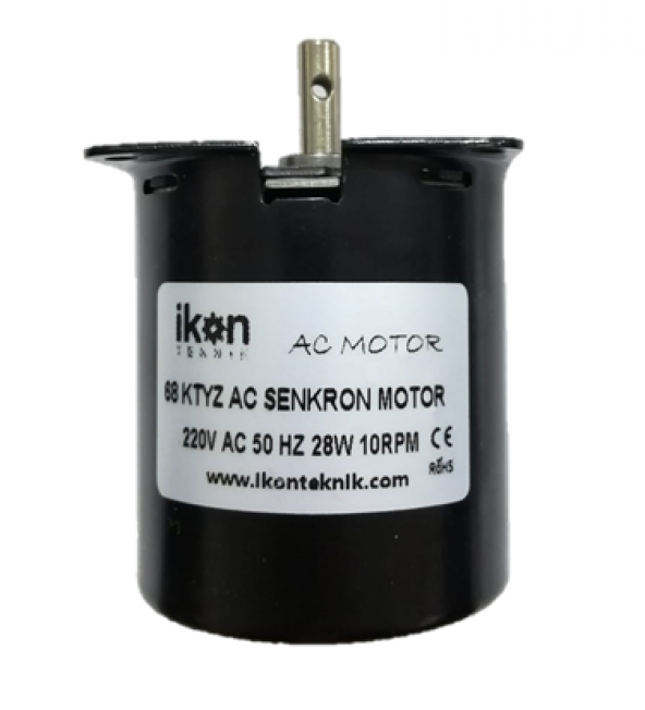 10Rpm 28W Ac Senkron Motor Viyol Motoru 68 Ktyz 7 MM ürün görseli 1