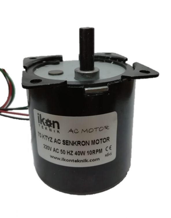 10 RPM 70KTYZ 40W AC Senkron Motor ürün görseli 1