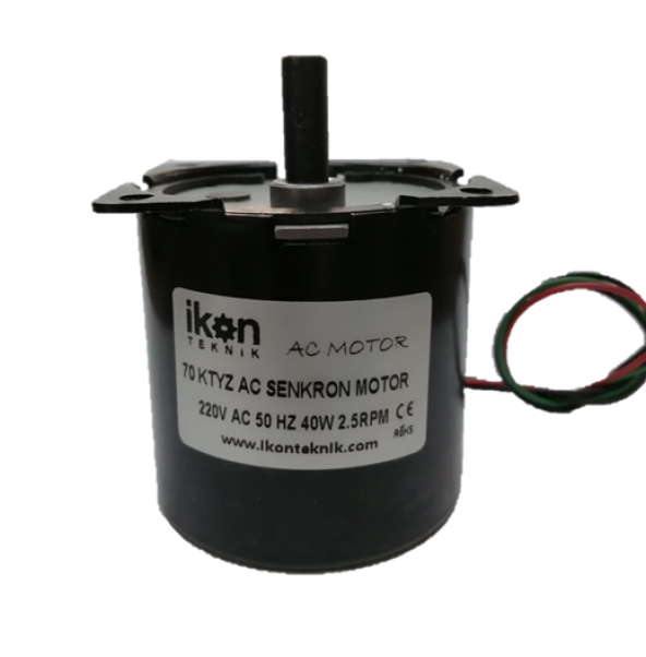 40W 2 5Rpm 70Ktyz Ac Senkron Motor ürün görseli 1