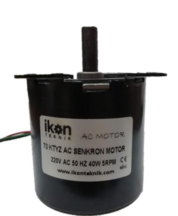 5Rpm 40W 70Ktyz Ac Senkron Motor ürün görseli 1