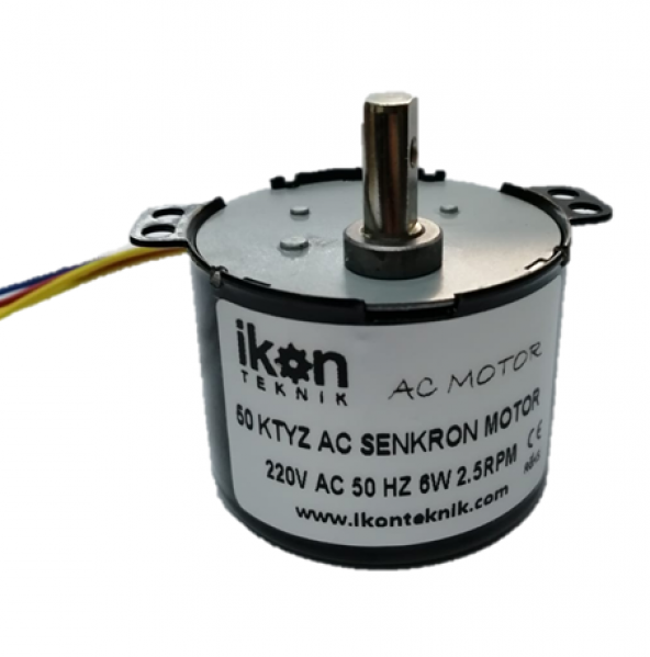 2 5 Rpm 6W Ac Senkron Motor 50Ktyz Kuluçka Çevirme Motoru ürün görseli 1