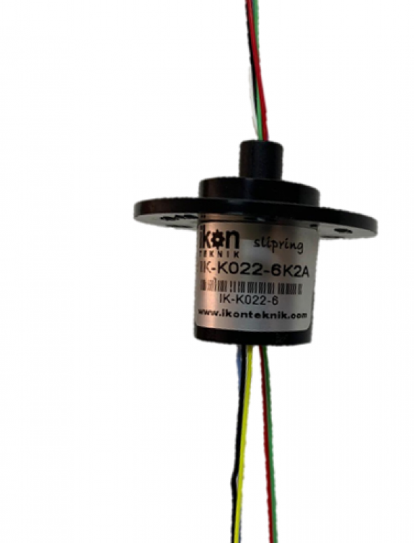 İkon Kapsül Slip Ring Döner Konnektör 22 MM 6 Kanal 2 Amper ürün görseli 1