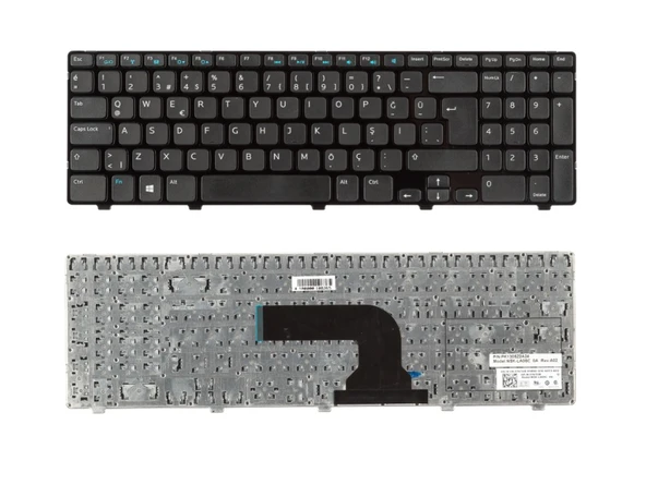 Dell SN7221, V137325AK, V137325AK1 Notebook Klavyesi (Siyah TR) ürün görseli 1