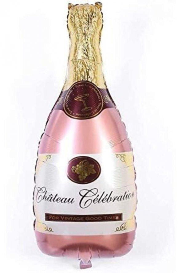 Beysüs Rose Gold Şampanya Şişesi Şekilli Folyo Balon ürün görseli 1
